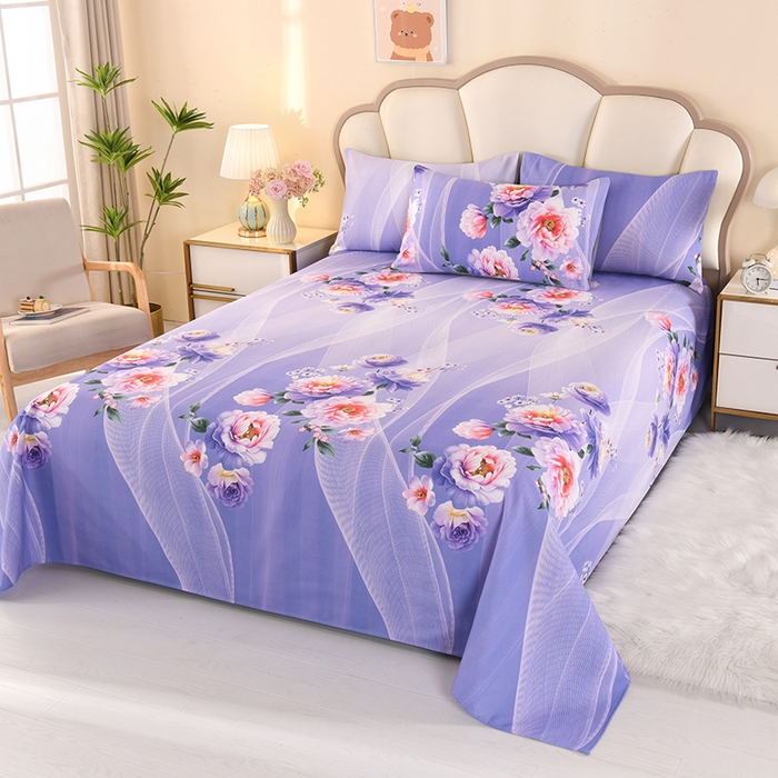 91家纺网 家纺一手货源 找家纺 望淮家纺 2025新款老粗布凉席床单三件套 千寻