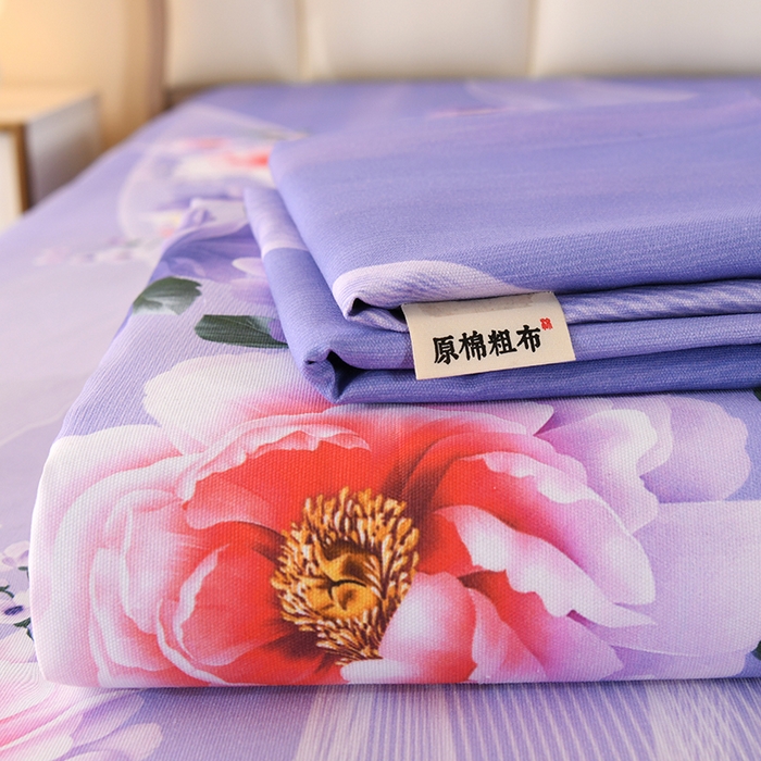 91家纺网 家纺一手货源 找家纺 望淮家纺 2025新款老粗布凉席床单三件套 千寻