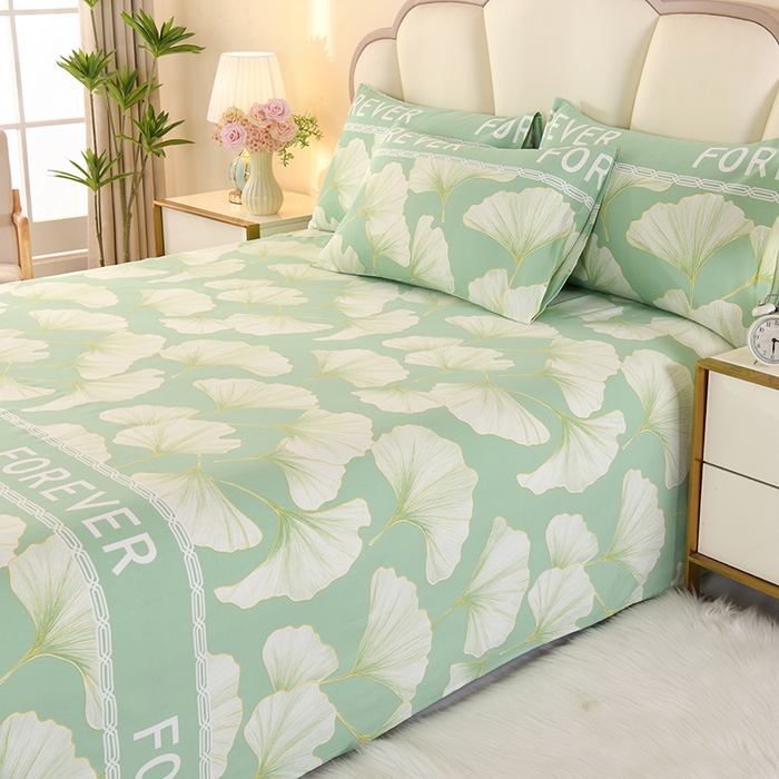 91家纺网 家纺一手货源 找家纺 望淮家纺 2025新款老粗布凉席床单三件套 三生有幸