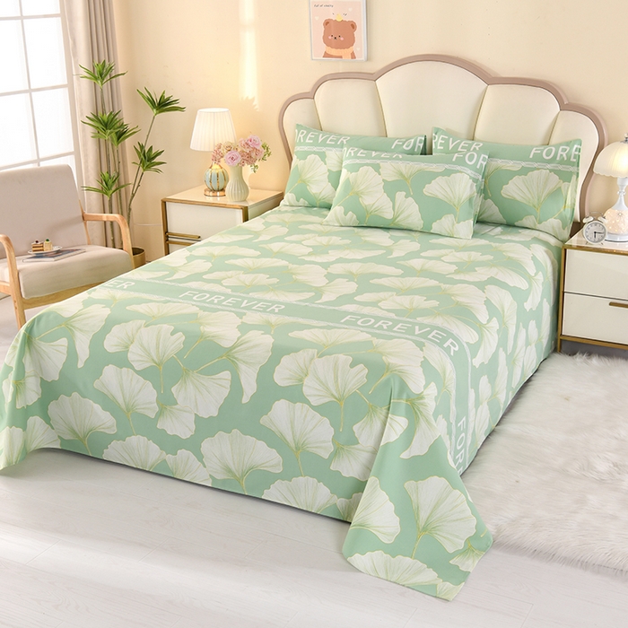 91家纺网 家纺一手货源 找家纺 望淮家纺 2025新款老粗布凉席床单三件套 三生有幸