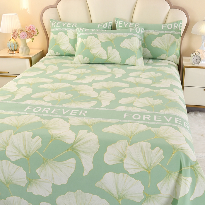 91家纺网 家纺一手货源 找家纺 望淮家纺 2025新款老粗布凉席床单三件套 三生有幸