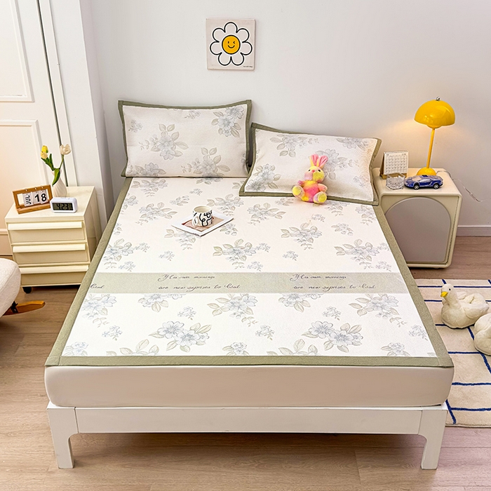 91家纺网 家纺一手货源 找家纺 （总）大元 2026新款数码印花冰藤席系列