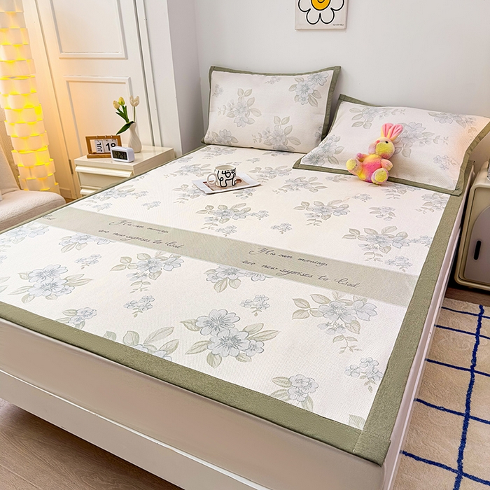 91家纺网 家纺一手货源 找家纺 （总）大元 2026新款数码印花冰藤席系列