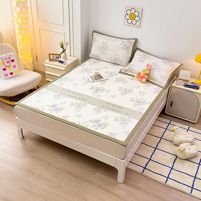 91家纺网 家纺一手货源 找家纺 （总）大元 2026新款数码印花冰藤席系列