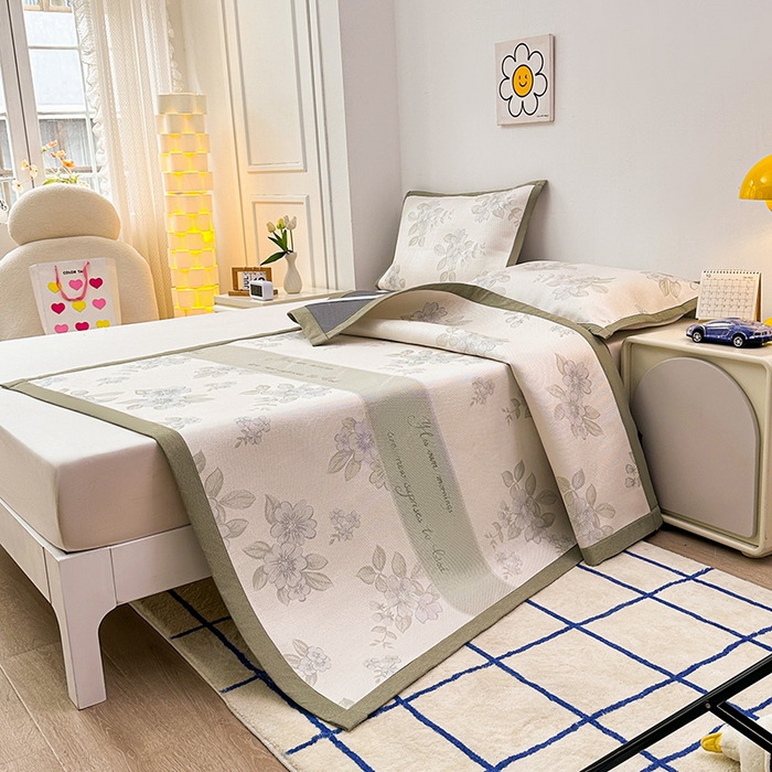 91家纺网 家纺一手货源 找家纺 （总）大元 2026新款数码印花冰藤席系列