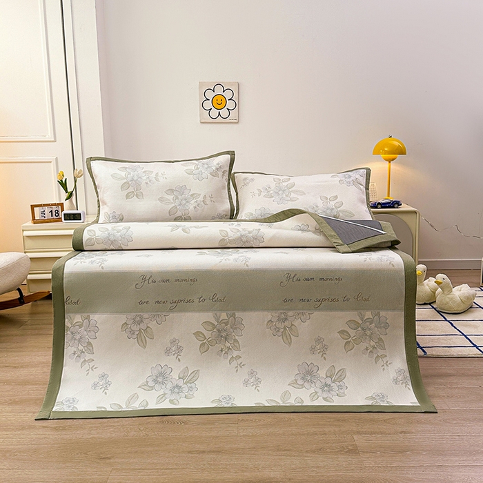 91家纺网 家纺一手货源 找家纺 （总）大元 2026新款数码印花冰藤席系列