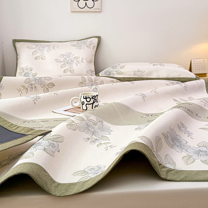 91家纺网 家纺一手货源 找家纺 （总）大元 2026新款数码印花冰藤席系列