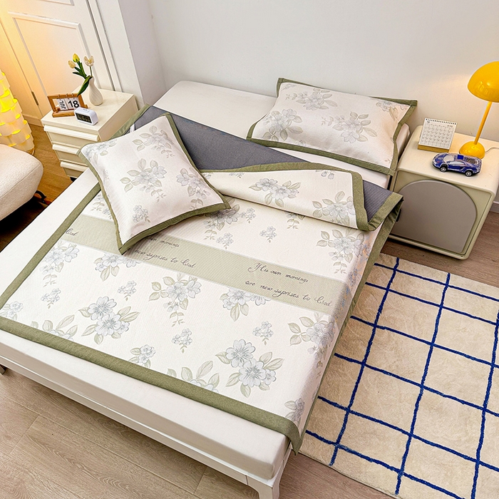 91家纺网 家纺一手货源 找家纺 （总）大元 2026新款数码印花冰藤席系列