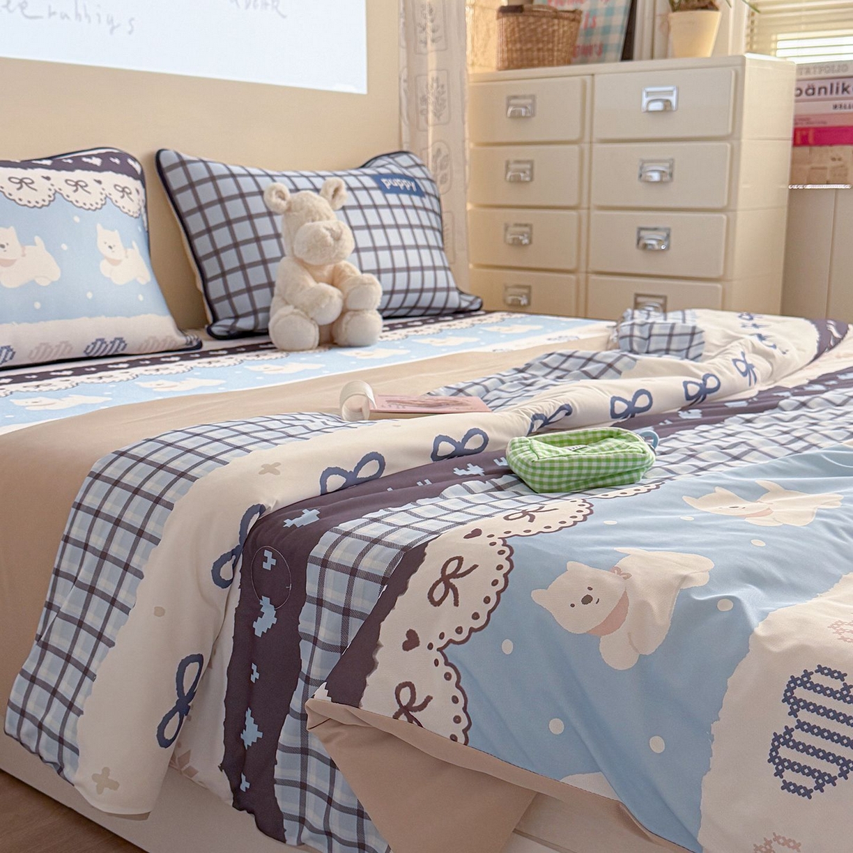 91家纺网 家纺一手货源 找家纺 （总）美乐迪家纺 2026新款水光冰丝凉席夏被