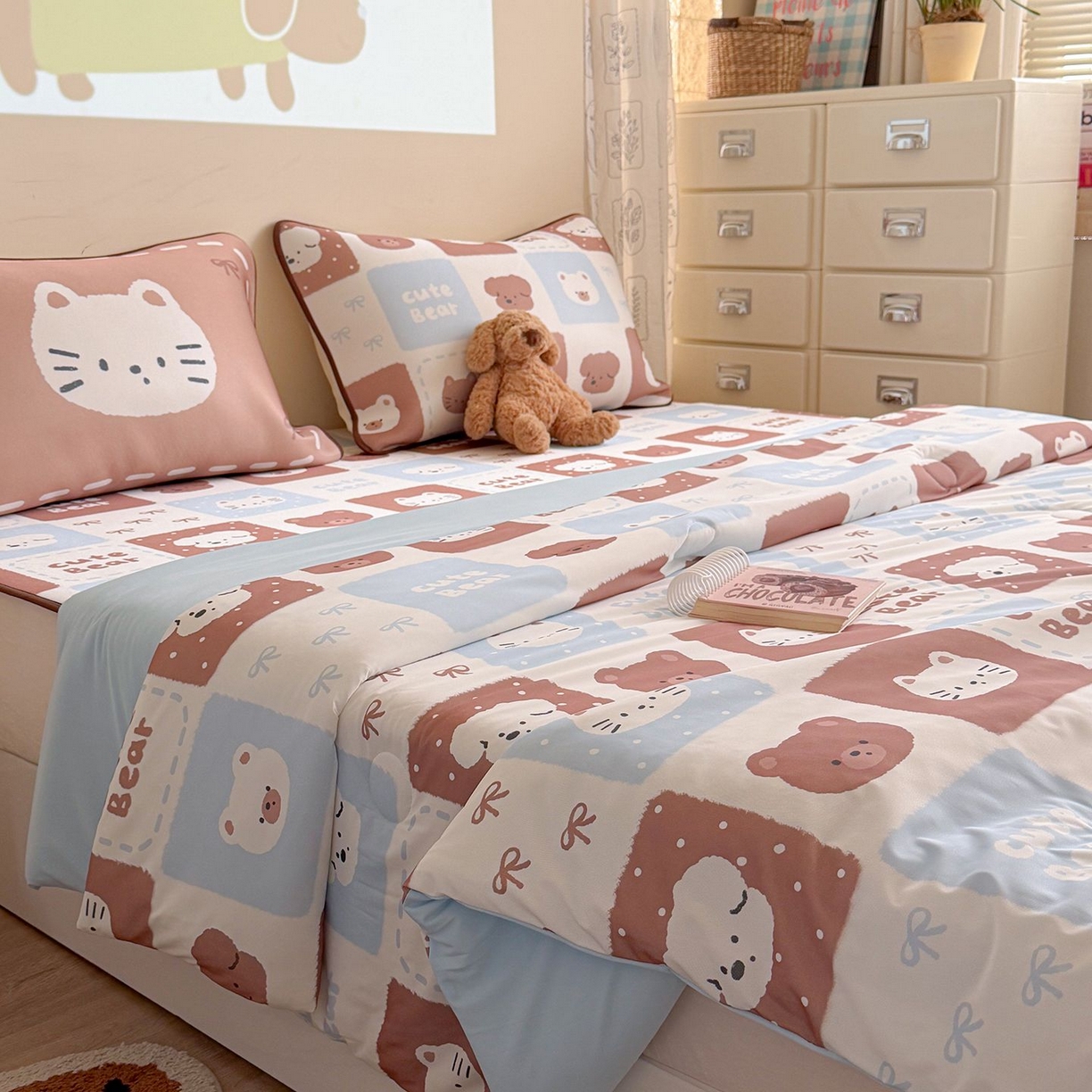 91家纺网 家纺一手货源 找家纺 （总）美乐迪家纺 2026新款水光冰丝凉席夏被