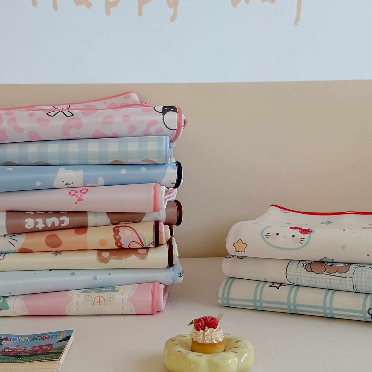 91家纺网 家纺一手货源 找家纺 美乐迪家纺 2026新款水光冰丝凉席夏被 组合