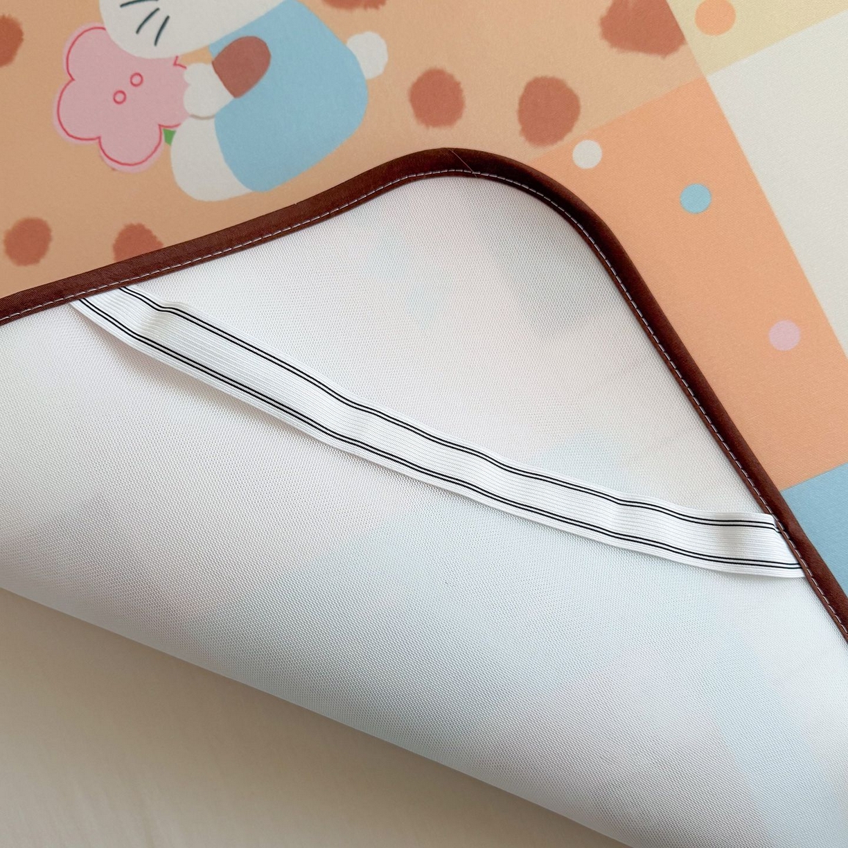 91家纺网 家纺一手货源 找家纺 美乐迪家纺 2026新款水光冰丝凉席夏被 拼接小猫