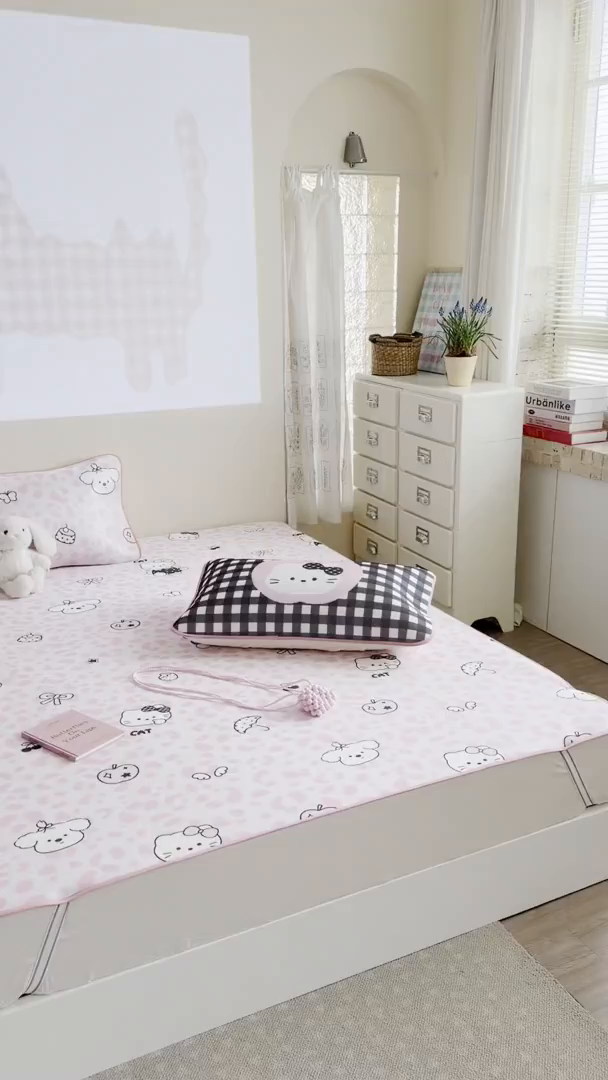 91家纺网 家纺一手货源 找家纺 美乐迪家纺 2026新款水光冰丝凉席夏被 豹纹猫猫