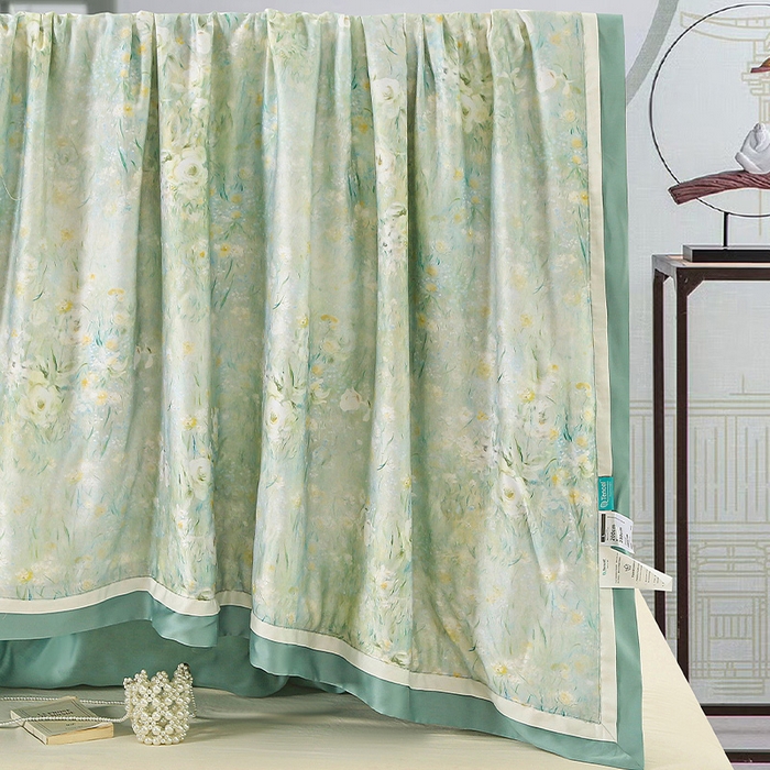 91家纺网 家纺一手货源 找家纺 （总）薇玛仕 2026春夏新款100支兰精天丝数码印花可水洗蚕丝夏凉被空调被100蚕丝填充可过检测