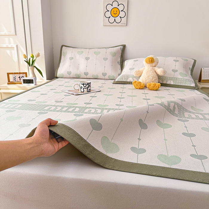 91家纺网 家纺一手货源 找家纺 （总）大元 2026新款数码印花冰藤席系列