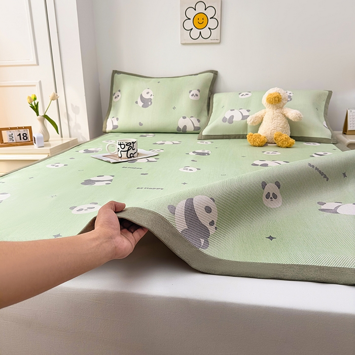 91家纺网 家纺一手货源 找家纺 （总）大元 2026新款数码印花冰藤席系列