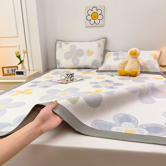 91家纺网 家纺一手货源 找家纺 （总）大元 2026新款数码印花冰藤席系列