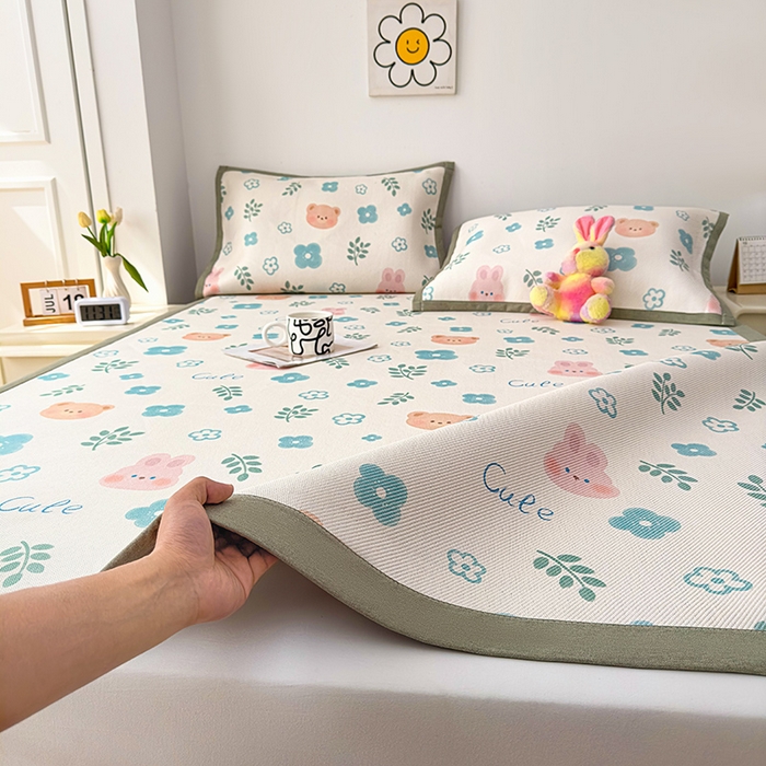 91家纺网 家纺一手货源 找家纺 （总）大元 2026新款数码印花冰藤席系列