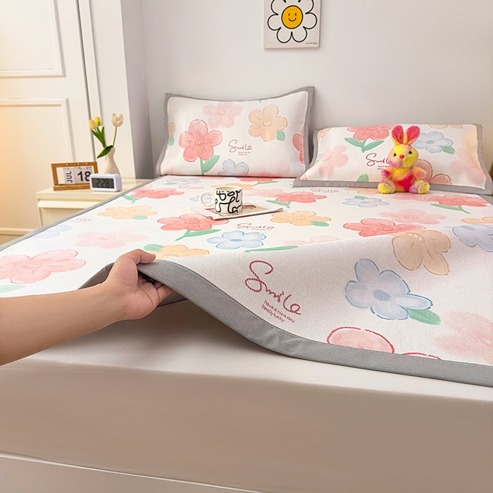 91家纺网 家纺一手货源 找家纺 （总）大元 2026新款数码印花冰藤席系列