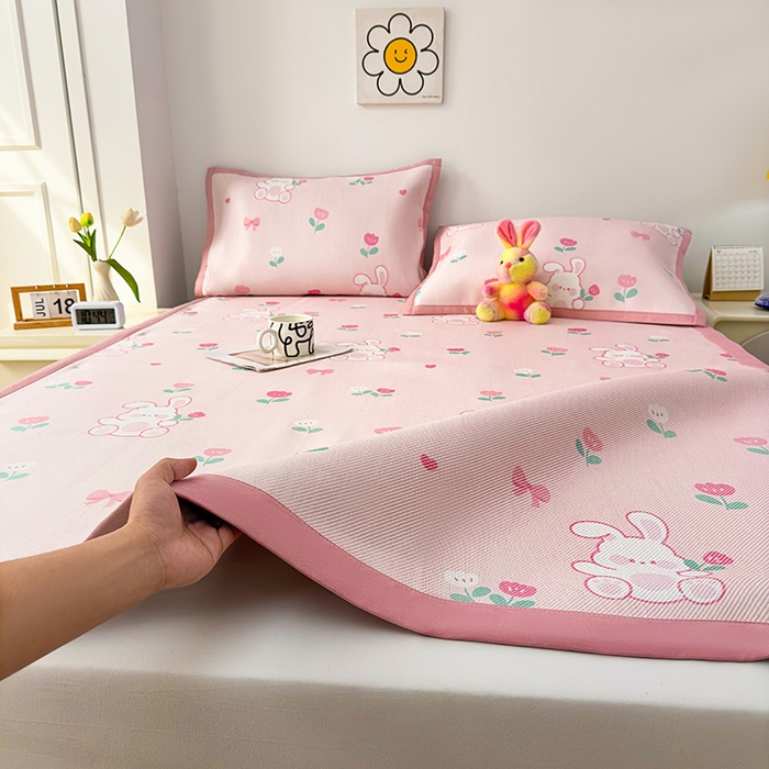 91家纺网 家纺一手货源 找家纺 （总）大元 2026新款数码印花冰藤席系列