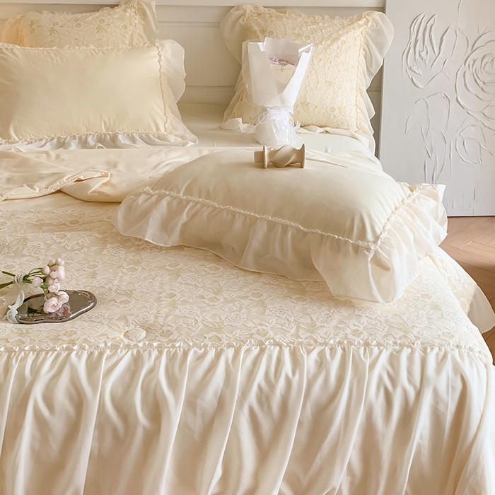 91家纺网 家纺一手货源 找家纺 （总）吾欢心 2026新款A类赫琳娜床盖款夏被四件套