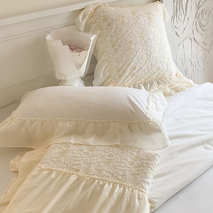 91家纺网 家纺一手货源 找家纺 吾欢心 2026新款A类赫琳娜夏被四件套 赫琳娜白