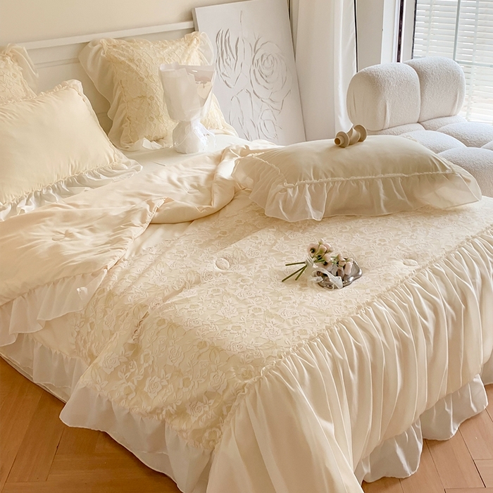 91家纺网 家纺一手货源 找家纺 吾欢心 2026新款A类赫琳娜夏被四件套 赫琳娜黄