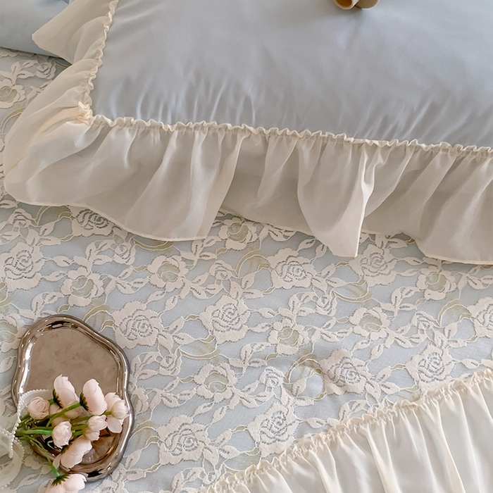 91家纺网 家纺一手货源 找家纺 吾欢心 2026新款A类赫琳娜夏被四件套 赫琳娜蓝