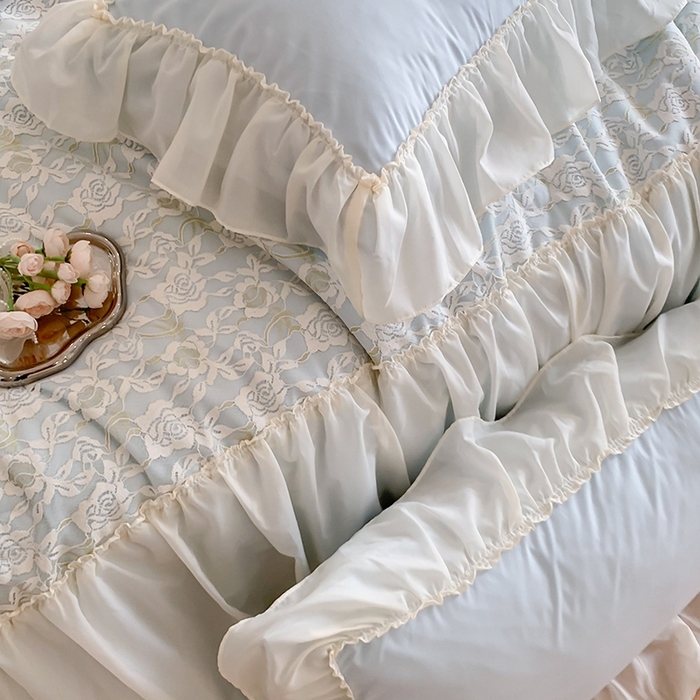 91家纺网 家纺一手货源 找家纺 吾欢心 2026新款A类赫琳娜夏被四件套 赫琳娜蓝