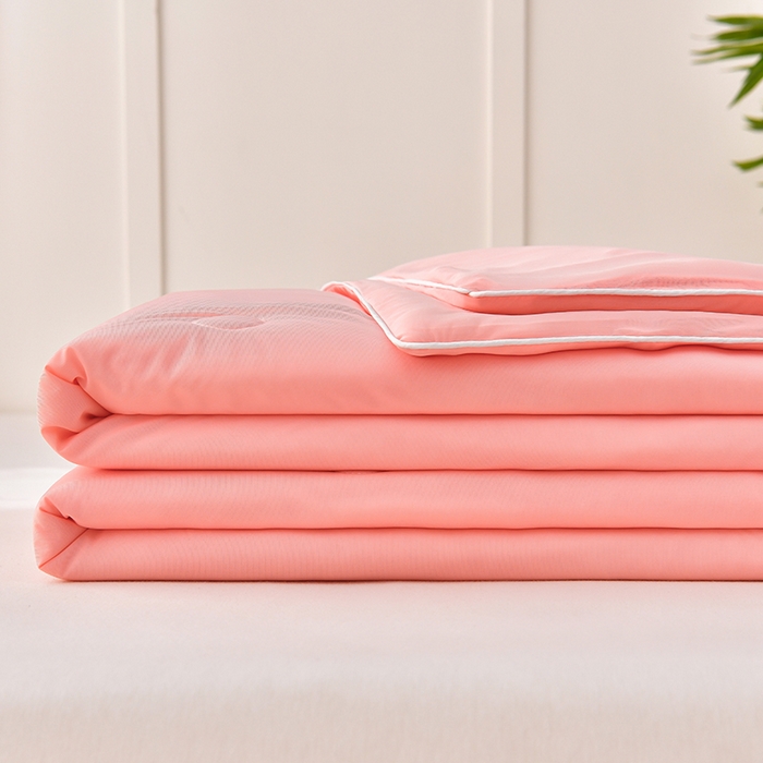 91家纺网 家纺一手货源 找家纺 （总）永耀家纺 2026新款冷感冰激淋纯色凉感丝夏被空调被夏凉被