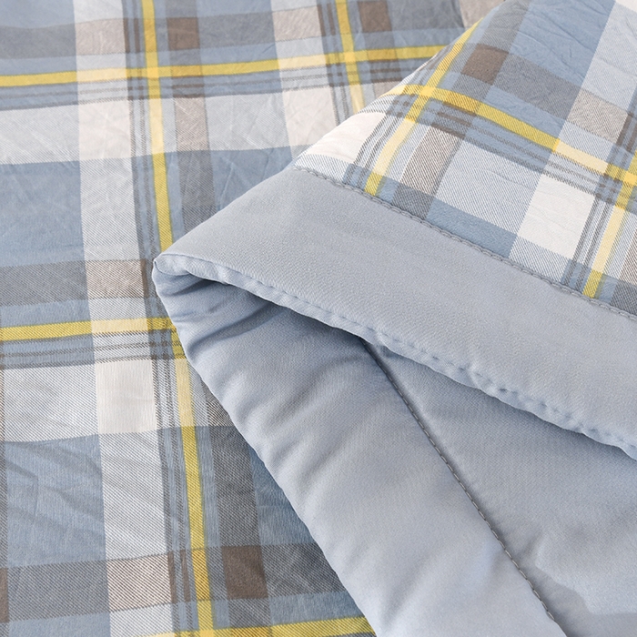 91家纺网 家纺一手货源 找家纺 欧夏家纺 2026水洗棉印花超声波夏被空调被夏凉被薄被子直播外贸供货 蓝大格