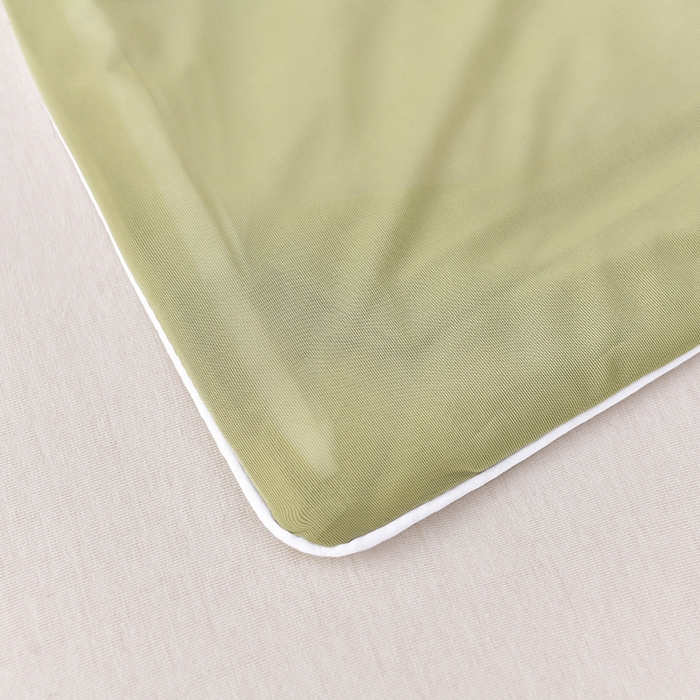 91家纺网 家纺一手货源 找家纺 永耀家纺 2026新款冷感冰激淋纯色凉感丝夏被空调被夏凉被 锦绿