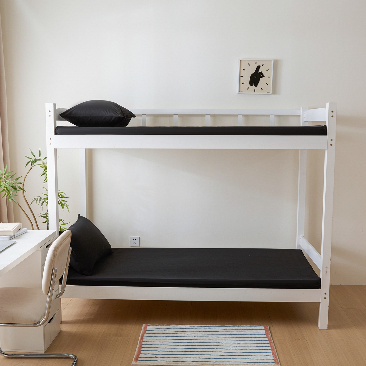 91家纺网 家纺一手货源 找家纺 衿成家纺 2026新款学生床纯色床垫保护套单床垫套床垫套单件 黑色