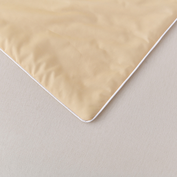 91家纺网 家纺一手货源 找家纺 永耀家纺 2026新款冷感冰激淋纯色凉感丝夏被空调被夏凉被 柠黄