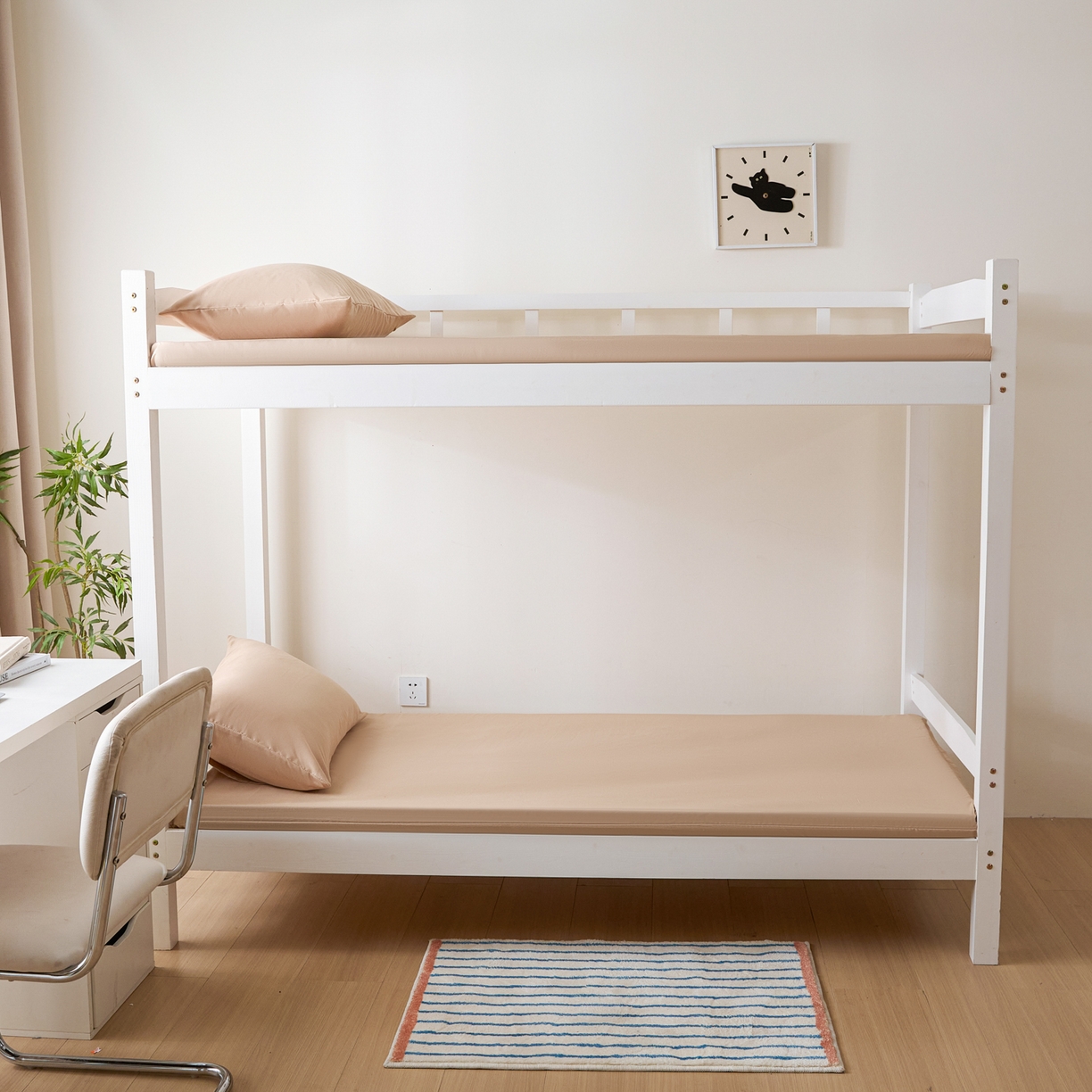 91家纺网 家纺一手货源 找家纺 衿成家纺 2026新款学生床纯色床垫保护套单床垫套床垫套单件 卡其