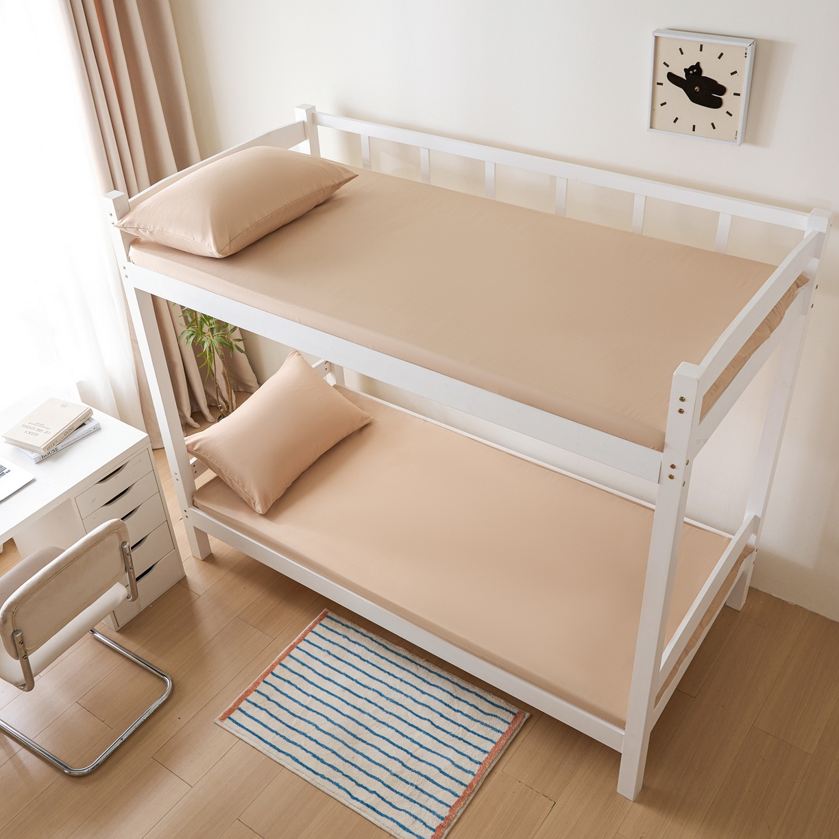 91家纺网 家纺一手货源 找家纺 衿成家纺 2026新款学生床纯色床垫保护套单床垫套床垫套单件 卡其