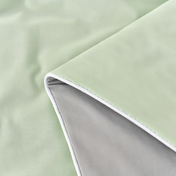 91家纺网 家纺一手货源 找家纺 永耀家纺 2026新款冷感冰激淋纯色凉感丝夏被空调被夏凉被 水绿