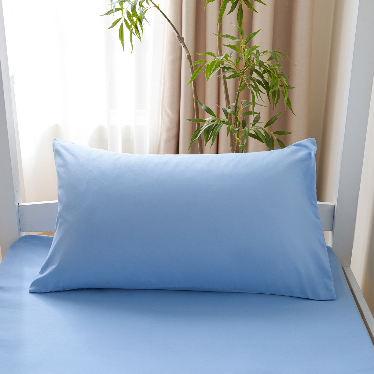 91家纺网 家纺一手货源 找家纺 衿成家纺 2026新款学生床纯色床垫保护套单床垫套床垫套单件 蓝色