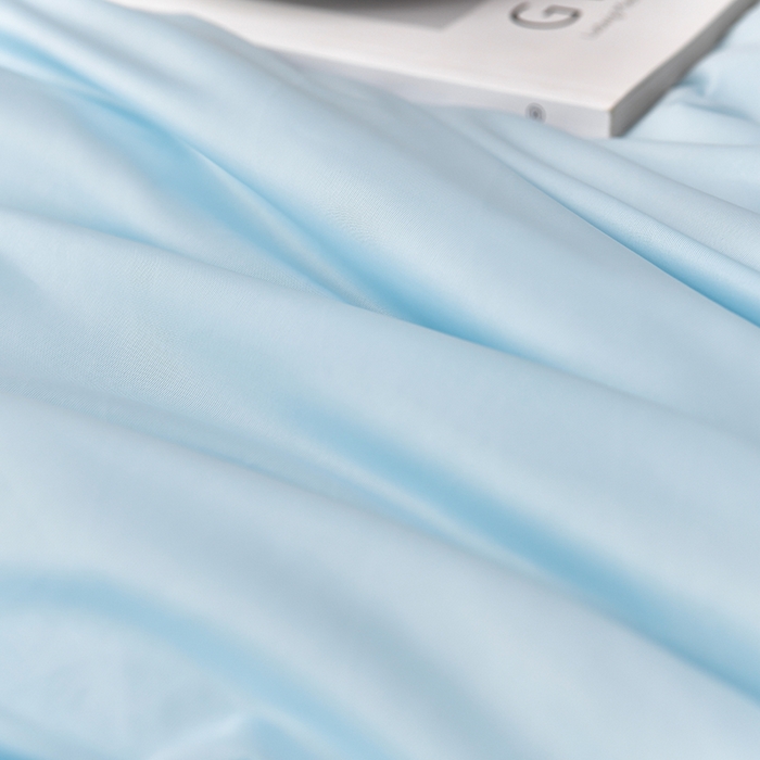 91家纺网 家纺一手货源 找家纺 永耀家纺 2026新款冷感冰激淋纯色凉感丝夏被空调被夏凉被 幽兰