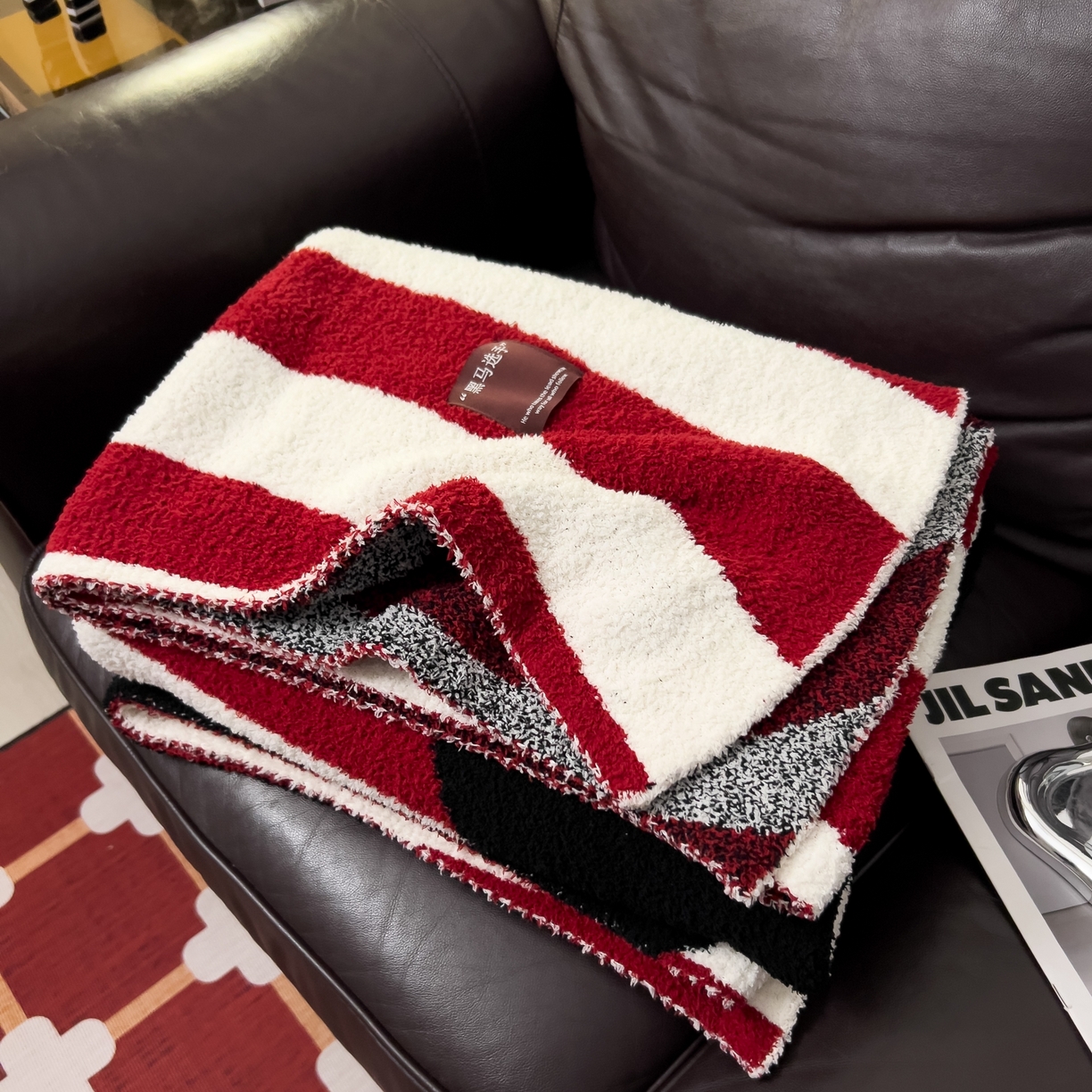 91家纺网 家纺一手货源 找家纺 安莱生活 2026新款针织绒毯毛毯毯子 黑马