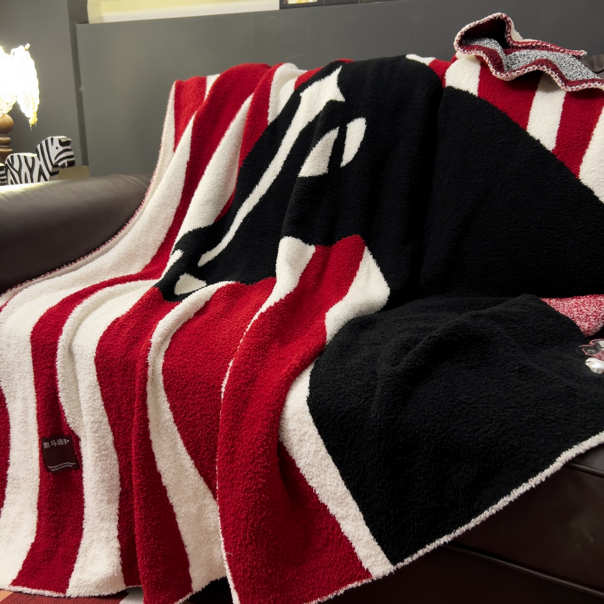 91家纺网 家纺一手货源 找家纺 安莱生活 2026新款针织绒毯毛毯毯子 黑马