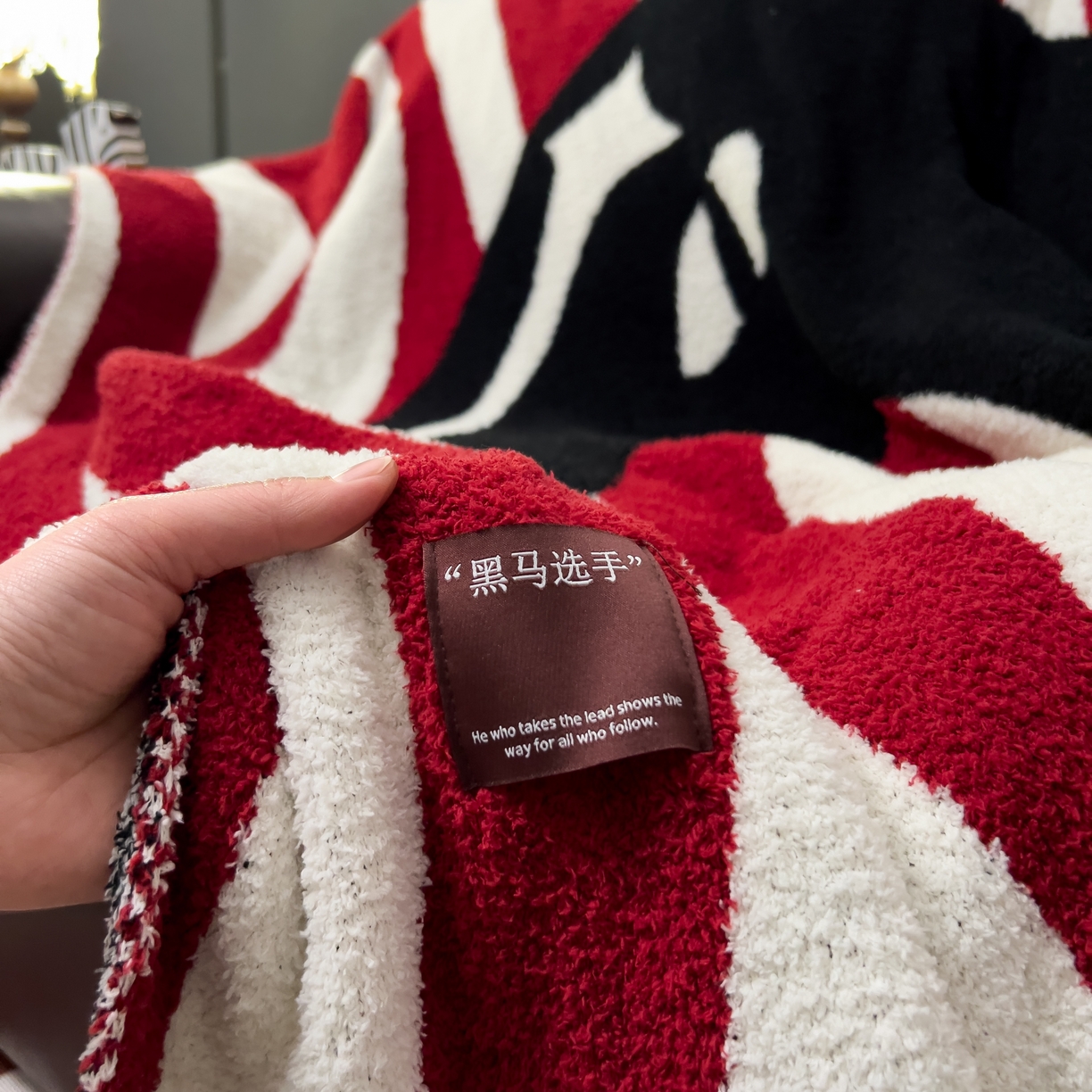 91家纺网 家纺一手货源 找家纺 安莱生活 2026新款针织绒毯毛毯毯子 黑马