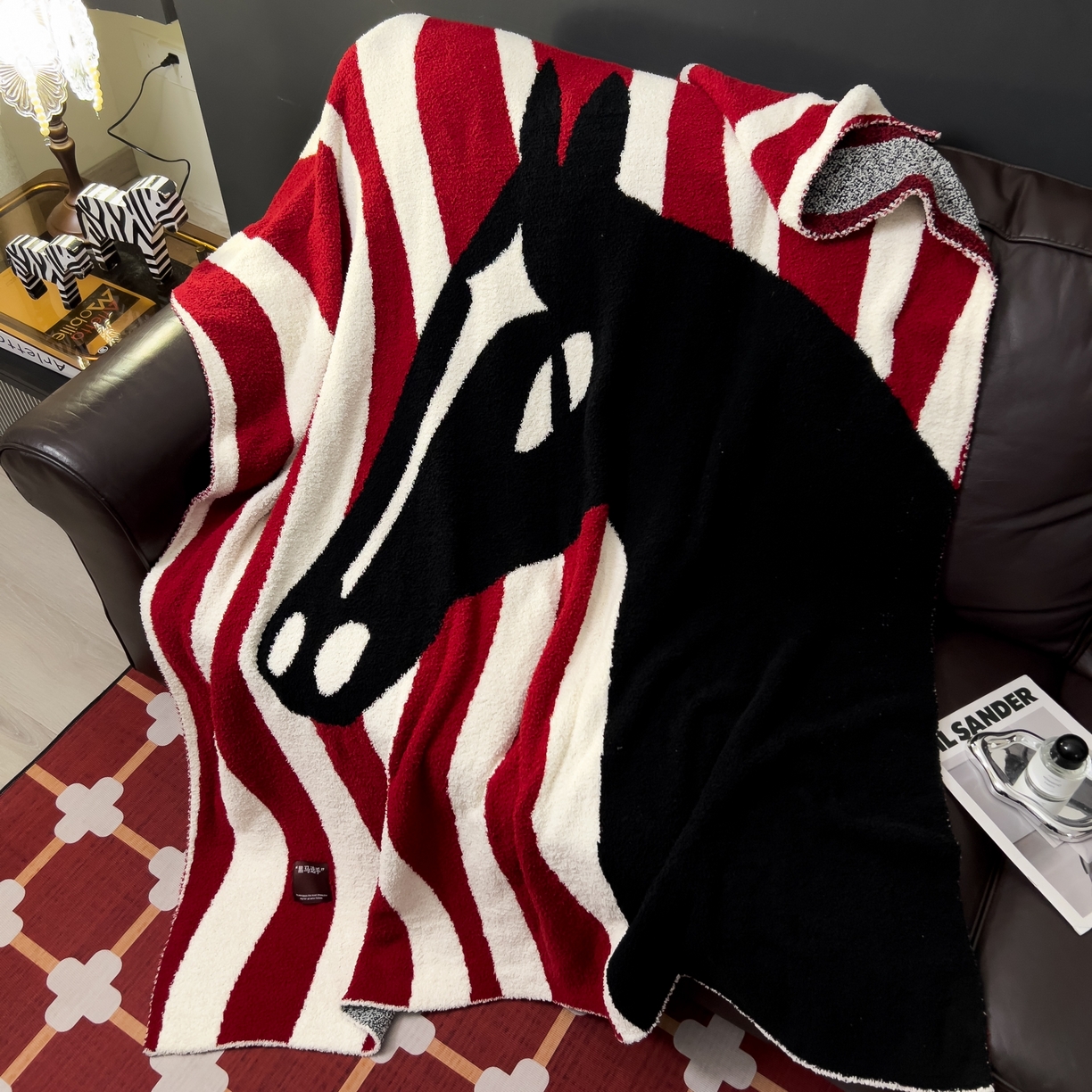 91家纺网 家纺一手货源 找家纺 安莱生活 2026新款针织绒毯毛毯毯子 黑马