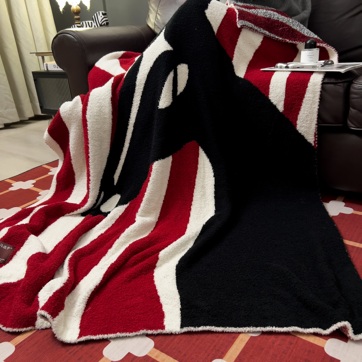 91家纺网 家纺一手货源 找家纺 安莱生活 2026新款针织绒毯毛毯毯子 黑马