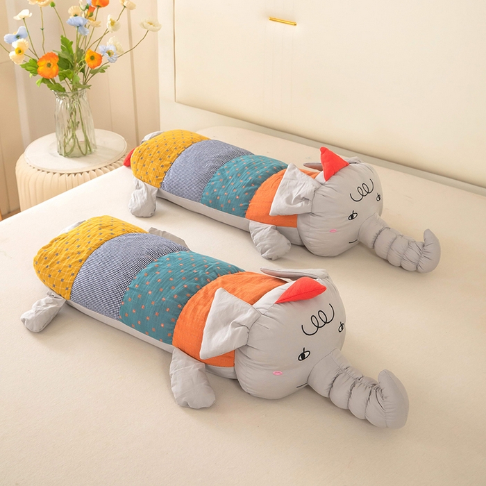 91家纺网 家纺一手货源 找家纺 （总）梦莱家纺 2026新款多彩小象荞麦枕