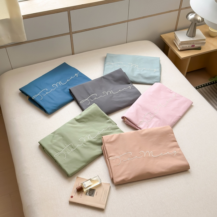 91家纺网 家纺一手货源 找家纺 Sweet dreams甜梦 2026新款全棉纯棉刺绣嵌绳床盖四件套 组合图仅供展示-不可下单