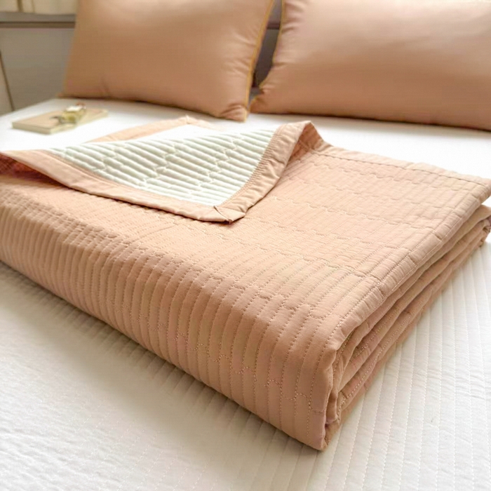 91家纺网 家纺一手货源 找家纺 Sweet dreams甜梦 2026新款全棉纯棉刺绣嵌绳床盖四件套 贝壳粉