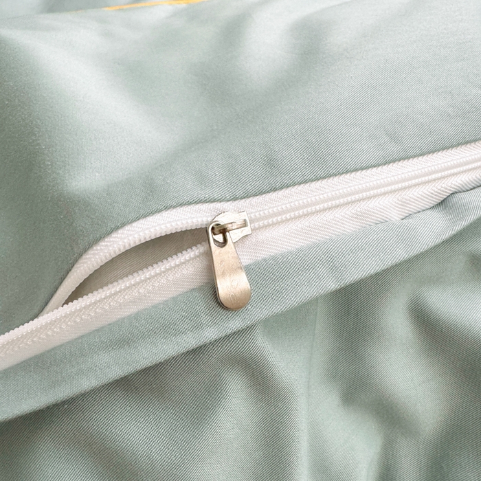 91家纺网 家纺一手货源 找家纺 Sweet dreams甜梦 2026新款全棉纯棉刺绣嵌绳床盖四件套 莫兰迪