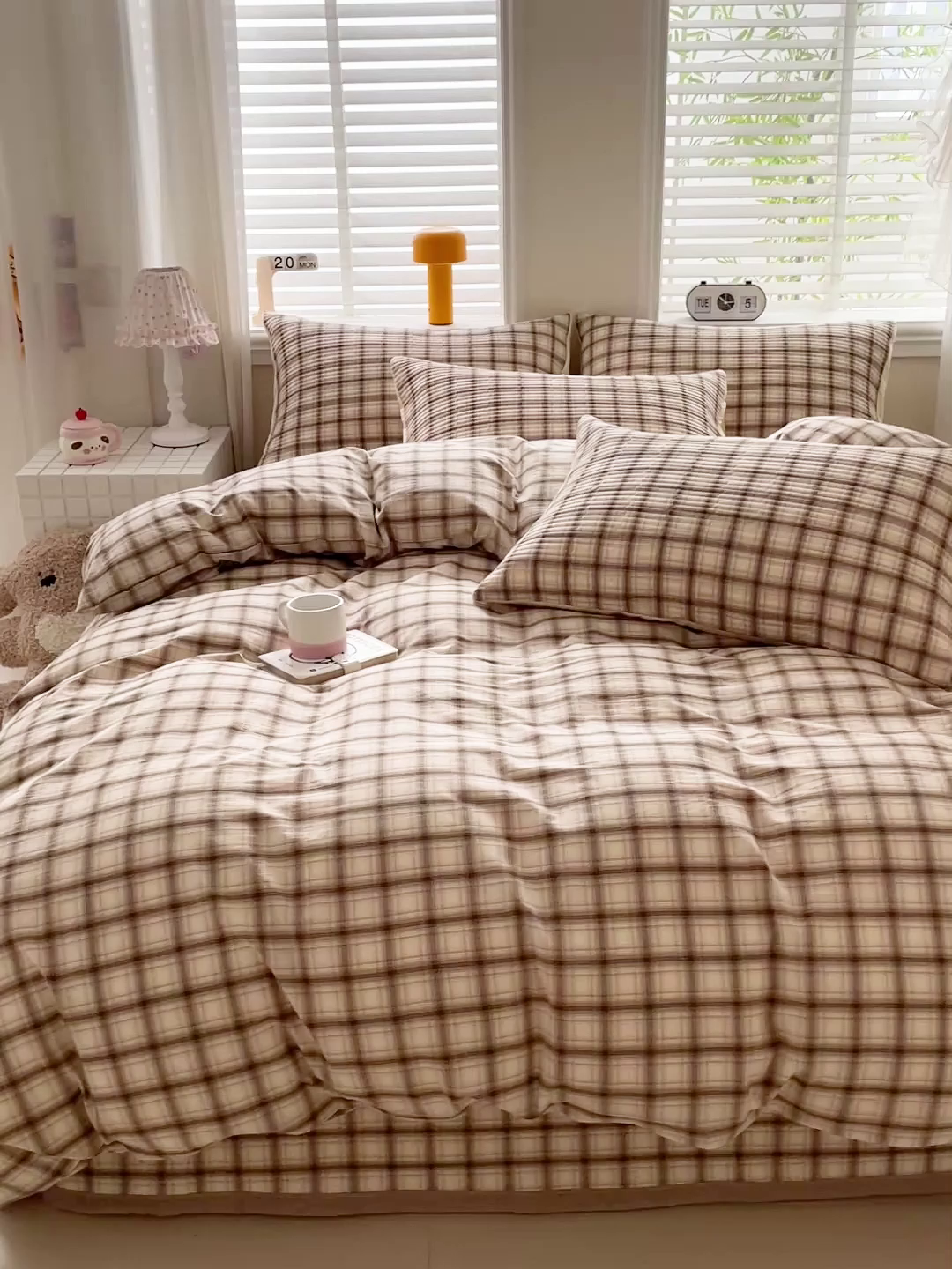 91家纺网 家纺一手货源 找家纺 梦精灵家纺 2026新款全棉纯棉色织水洗棉四件套绗缝夹棉床盖防滑床单四季通用米单人学生宿舍 米兰米