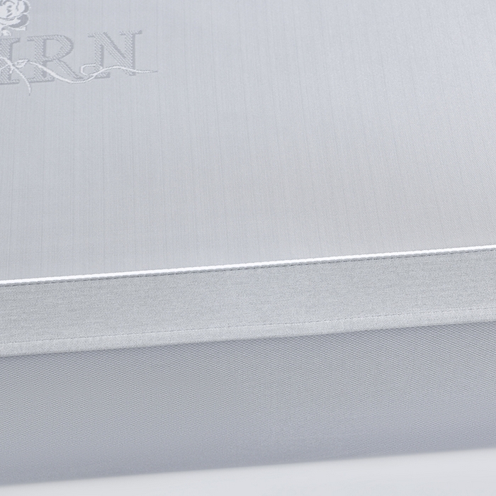 91家纺网 家纺一手货源 找家纺 小牛席业 2026新款【实拍风格】双PE高凉感-迪恩玫瑰提花冰丝席（床笠款）凉席竹席藤席冰藤席乳胶席豆豆席 灰色